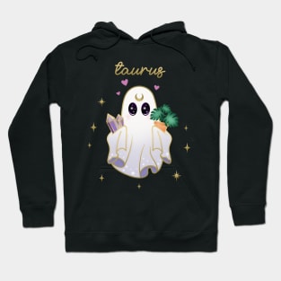 Taurus Crystal & Plant Ghost Hoodie